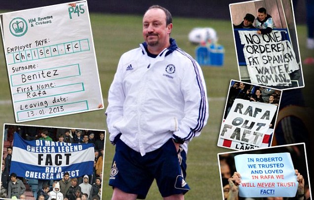 Benitez Merana: Bos Chelsea `Izinkan` Penggemar Maki-maki Pelatih Klub